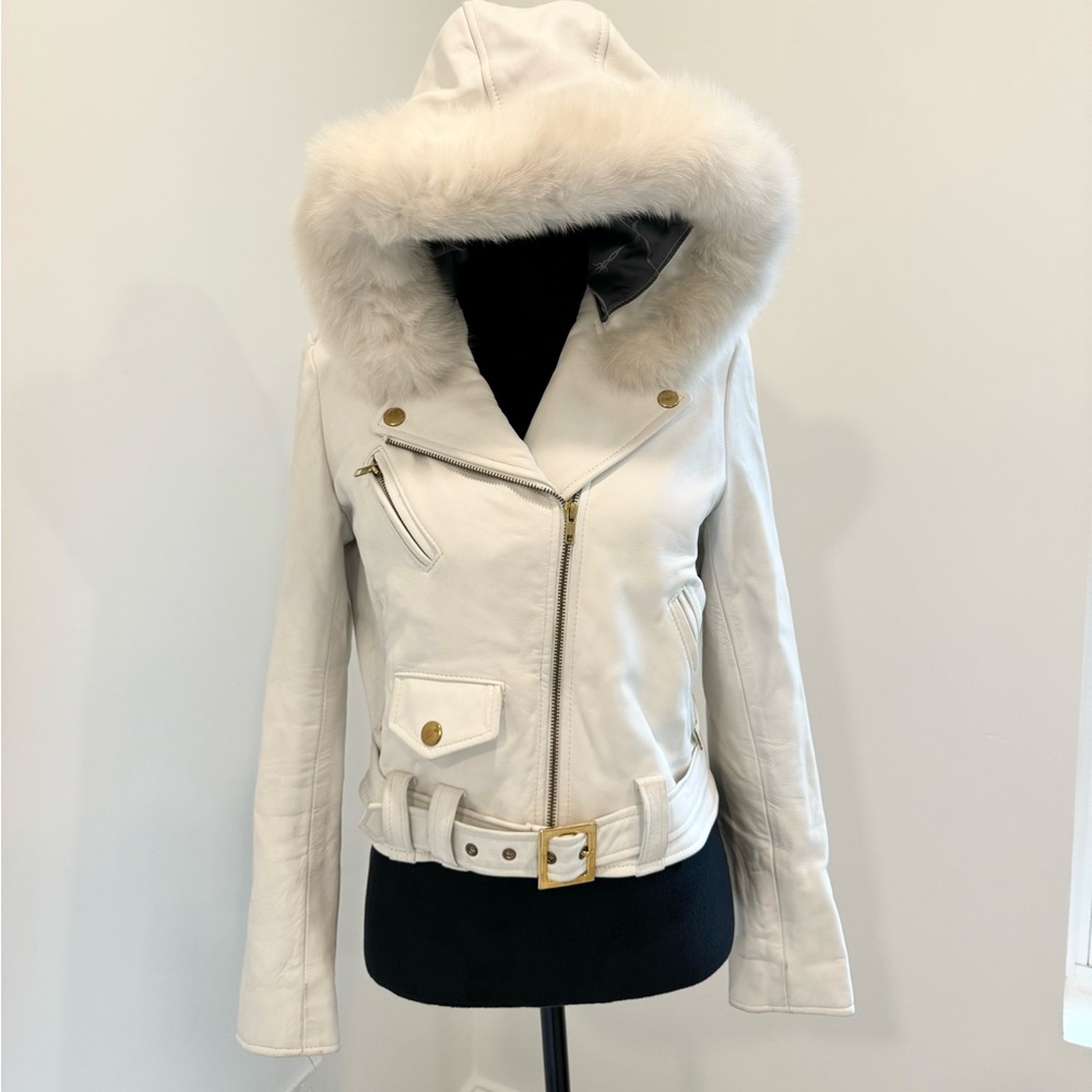 JakeWood leather/fur women’s jacket